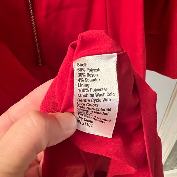 The Limited red shift dress exposed zipper perfect for Christmas - Picture 4 of 5